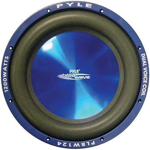 Pyle PLBW124 Subwoofer Driver 1200W - Subwoofers de Voiture (Caisson de Basses Pilotes, 1200 W, 84 DB, 4 Ohm, 30,5 cm (12), 30,5 cm)