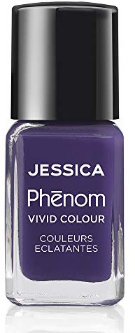 JESSICA | Phenom Vivid Colour Nail Polish | Long-lasting Gel-like Nail Polish without UV Lights coming in vivid & pigmented colours | Grape Batsby | 14 ml