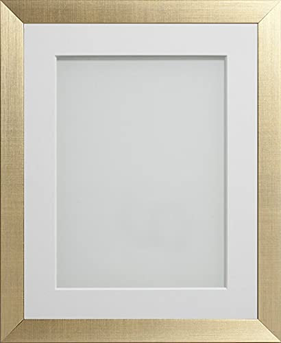 Frame Company Simpson Range Gold A3 Frame With White Mount for A4 *Choice of Sizes* Fitted with Real Glass