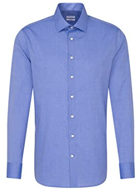 Chemise business homme Seidensticker - coupe ajustée - sans repassage - col Kent - manches longues - 100 % coton