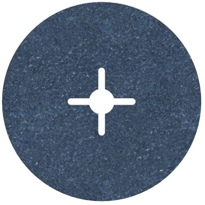 Bosch PRO R574 Fiberscheibe, 180 mm, G24 | für Stahl, Edelstahl (Inox), Körnung 24, Professional Zubehör Großer Winkelschleifer
