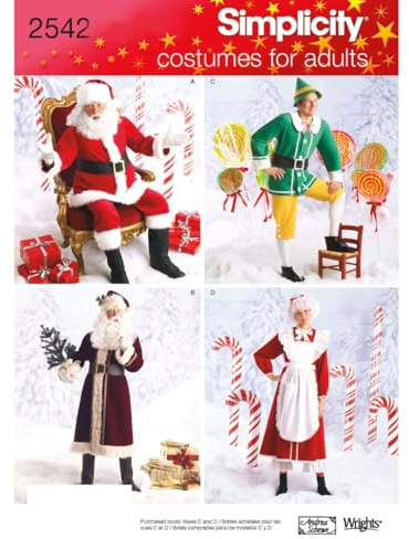 Simplicity BB L-XL Sewing Pattern 2542 Adult Costumes