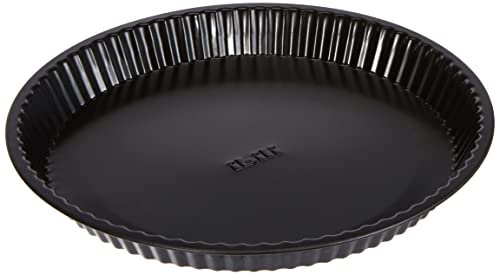 Ibili 824328 Quicheform Moka 28 cm, Stahlblech, schwarz, 28 x 28 x 3 cm