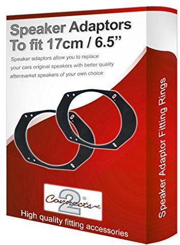 Ford Fiesta speaker adapter pods Rear Door 17cm 6.5 fitting rings adaptors