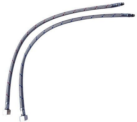 Tubi flessibili Franke per rubinetto tipo 640 e 650, metallo, rosso e blu, 2 pezzi, 500 mm ciascuno