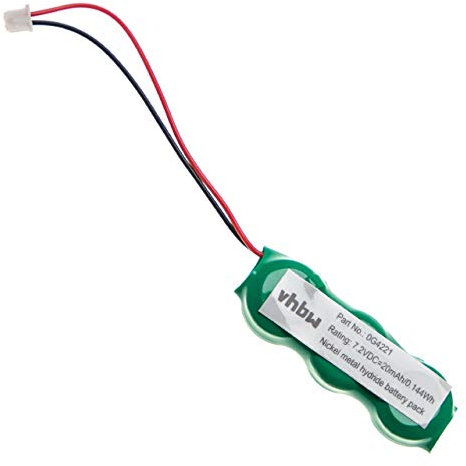 vhbw Pile BIOS Compatible avec Dell Inspiron 500M, 610m, 600M, 510M Ordinateur Portable Notebook (20mAh, 7,2V, NiMH)