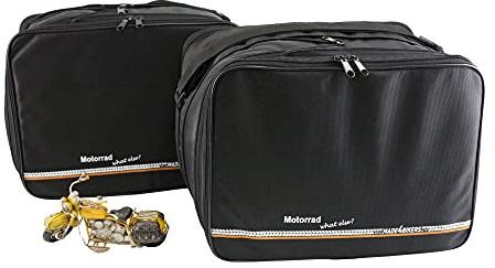 made4bikers Compatible avec Les modèles BMW R1200 F650 F700 F800 R1200 GS: Poches intérieures/Sacs intérieurs pour valises latérales (Vario)