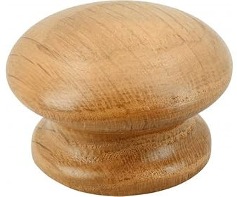 SIRO Möbelknopf Rudersberg, Kugel, Schlicht, Holz eiche natur lackiert, 44 mm x 28 mm x 44 mm, S87-44HZ14