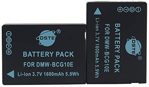 DSTE® 2x DMW-BCG10 Rechargeable Li-ion Battery for Panasonic Lumix DMC-ZS1 DMC-ZS3 DMC-ZS5 DMC-ZS6 DMC-ZS7 DMC-ZS8 DMC-ZS9 DMC-ZS10 DMC-ZS15 DMC-ZS19 DMC-ZS20 DMC-ZS25 DMC-ZX1 DMC-ZX3 DMC-3D1 DMC-SZ8 DMC-TZ6 DMC-TZ7 DMC-TZ8 DMC-TZ10 DMC-TZ18 DMC-TZ19 DMC-TZ20 DMC-TZ25 DMC-TZ30 DMC-TZ35 DMC-ZR1 DMC-ZR3 as Panasonic DMW-BCG10E DMW-BCG10PP Leica DC7