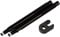 Schwalbe Ventil Ventilverlängerung 65 mm 2er Set Aluminium schwarz mit Gewinde Fahrradschlauch, Silber, 6.5 x 3 x 3 cm
