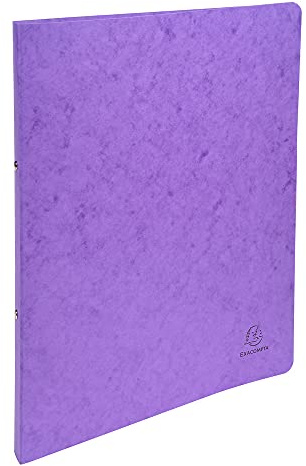 Exacompta 54254E Ringbuch (Manila-Karton, 400g, 2 Ringe, Rücken 20 mm, DIN A4) 1 Stück violett