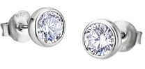 Lotus Silver Silberohrringe mit Zirkonia - LP1272-4/1, Silber, Zirkon