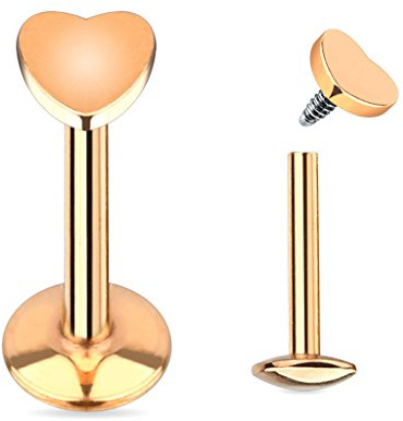 Autiga Lippen Piercing Micro Labret Monroe Herz Madonna Medusa Stecker Stud
