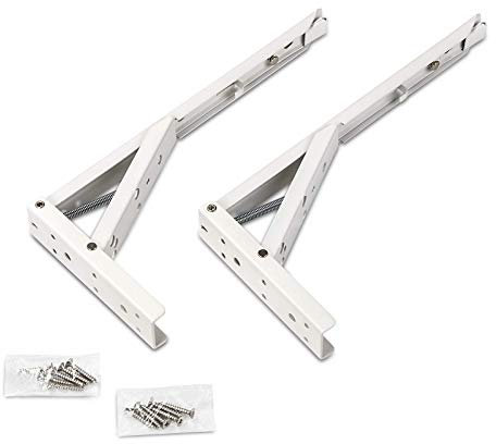 1 Paar SO-TECH® Klappkonsole 290 x 136 mm Stahl weiß beschichtet Tragkraft 55 kg