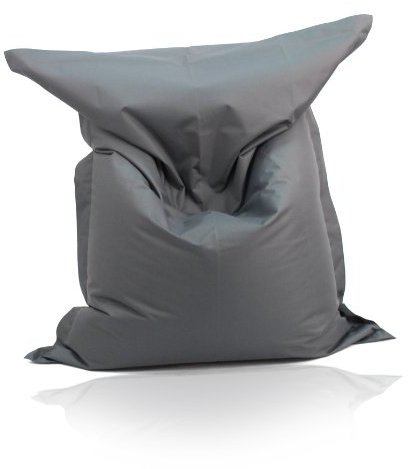 Kinzler S-10137/100 XXL Riesensitzsack, 140x180 cm, neue Styroporkügelchen, Sitzsack Outdoor Indoor, in vielen verschiedenen Farben, mit Innensack, anthrazit