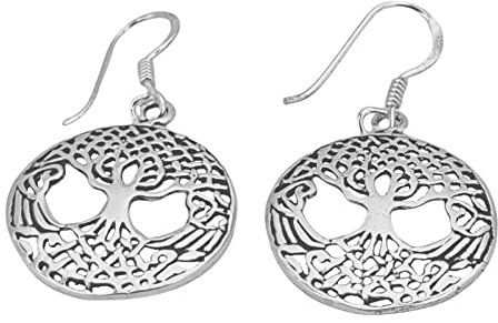 Lebensbaum Ohrringe aus 925 Sterling Silber, Nr. 2