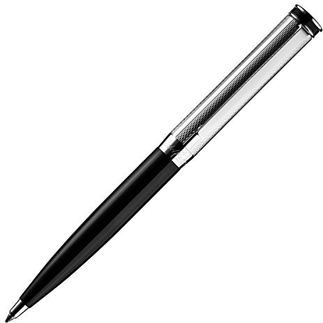 Waldmann Kugelschreiber Edelfeder, Sterling Silber, schwarz