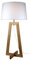 Aluminor SACHA LT AJ2, chintz, E27, 40 W, bois naturel
