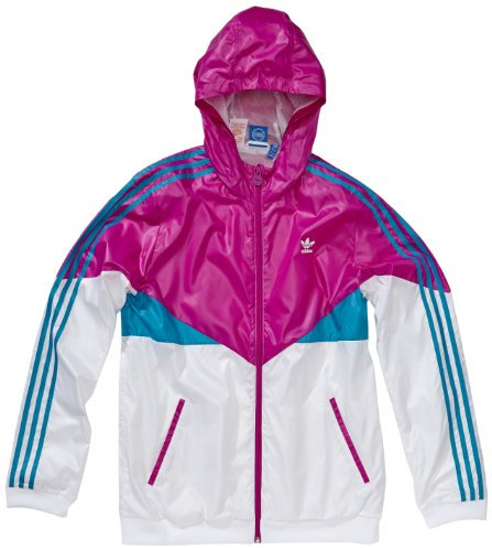 adidas Coupe-vent pour enfant Colorado Multicolore Blanc/turquoise/rose 12 ans
