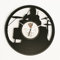 DISC'O'Clock Shallplattenuhr The Drummer - Lautlos Wanduhr, einfach aufzuhängen. 100% Made in Italy Handwerkliches Produkt
