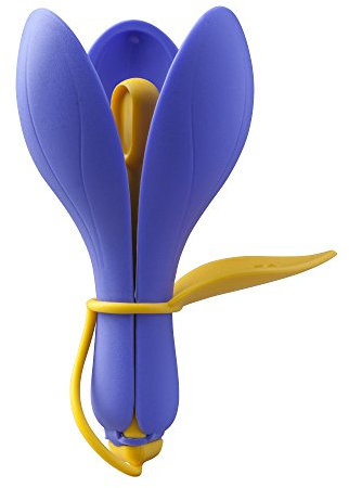 Zeal Silicone 5-Piece Measuring Spoon Set Dual Colour - Violet/Yellow