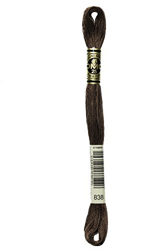 DMG Plaid Cotton Thread, Variegated for Stitching, 8 Metres Coloris 838