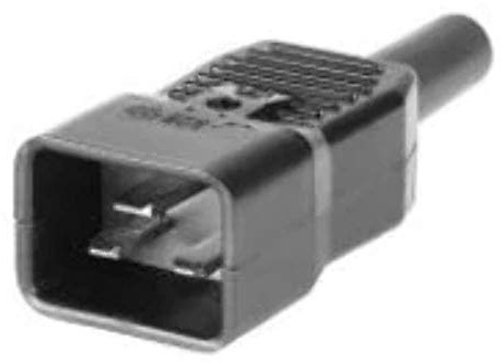 MicroConnect c20plug C20 schwarz Aderverbinder – Verbinder Fäden (schwarz)