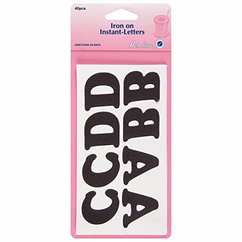 Black Iron On Instant Letters