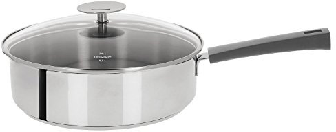 Cristel - S24MGE- Sauteuse inox 24cm+ couvercle - Anti-adhérent Exceliss+ Collection Mutine