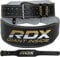 Authentische RDX Leder Gewichtheben 4 Gürtel Wieder Haltegurt Turnhalle Krafttraining Fitness Schwarz Gr. M