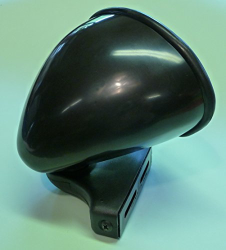 WIM-DESIGN CALIFORNIA Schwarz Universal einsetzbar 1-Paar Spiegel mit Befestigungs-Material klassischer Sportspiegel für Auto links und rechts