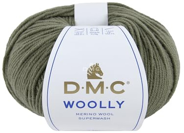 DMC Woolly Merino Yarn Colour (083), Dark Green, 50g