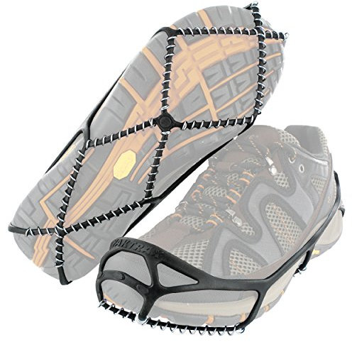 Yaktrax Walker Ice Snow Traction Cleats Shoe Spikes Size Medium by, Schwarz, 44
