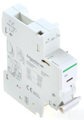 Schneider A9A26476 Acti 9 components Imx 100-415Vac 110-130Vdc Shunt, White