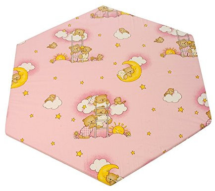 Kidsmax Laufgittermatratze für 6 Eck Laufgitter in 20 Farben (Design 5)