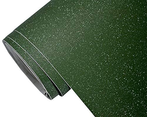 Neoxxim 6.6€/m2 Auto Folie - glitzer olive 30 x 150 cm - selbstklebend BLASENFREI flexibel Car Wrapping Klebefolie folieren