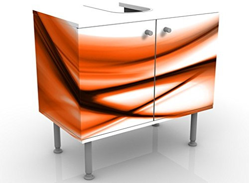 Apalis Waschbeckenunterschrank Orange Touch 60x55x35cm Design Waschtisch, Größe:55cm x 60cm