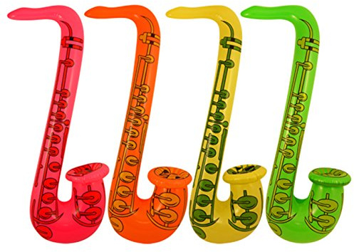 HENBRANDT 4 saxophones gonflables de 75 cm