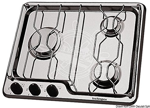 techimpex Piano Cottura 3 fuochi