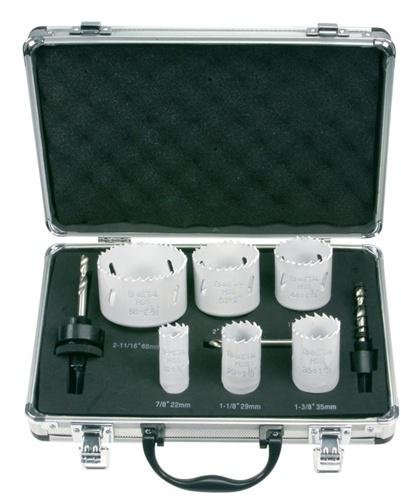 PROMAT 814643 Zylindersägensatz 8tlg. D.22-68mm Schnitt-T.39mm PROMAT i.Alu.-Koffer