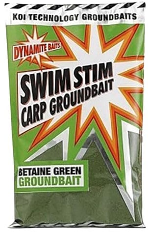 Dynamite baits - swim-stim groundbait - green betaine bait for carp fishing
