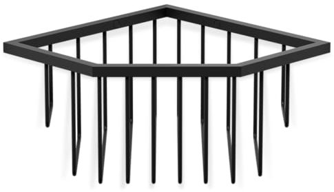 Decor Walther WA ECK1 Eckschwammkorb - schwarz matt