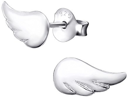 Laimons Damen-Ohrstecker Engels-Flügel Sterling Silber 925