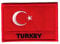 Aufnäher Bügelbild Aufbügler Iron on Patches Applikation Flagge Türkei 7 x 4,8cm