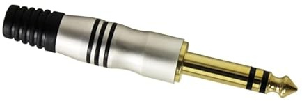 Adam Hall 7511 - Klinkenstecker 6, 3 mm stereo gold