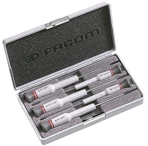 FACOM AEF.J2 Boîte de 5 micro-tech Tournevis à fente