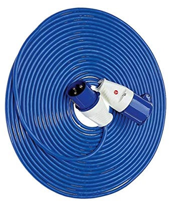 Delightful UK 14 m 220 V to 240 V Mains Hook Up Cable Extension Lead - Blue