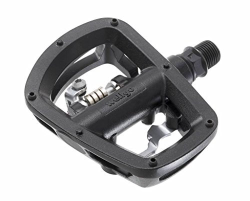 1 Paar Pedal MTB Platform/Clip Aluminium Achse Cr-Mo Wellgo W43 Schwarz