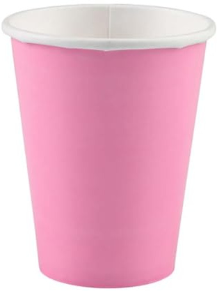 amscan Baby Pink Paper Cups 266ml /8