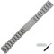 MARBURGER Uhrenarmband 18mm Edelstahl Grau - Werkzeug Montage Set 86202110020